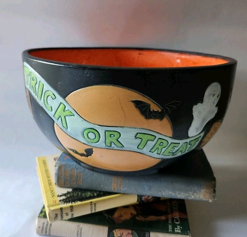 Vintage haloween candy bowl - candy,